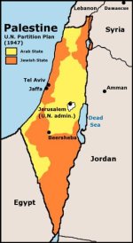 map: UN partition of palestine 