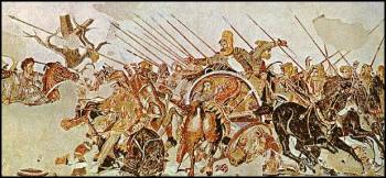 Alexander the Great in battle