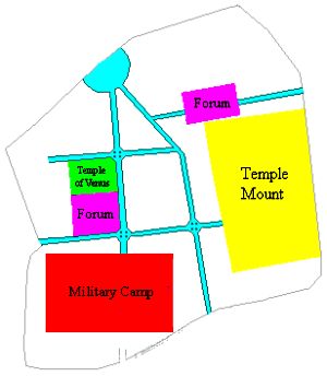 map of Roman Jerusalem