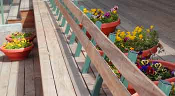 bench at the First Jerusalem Railway Station