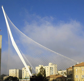 Calatrava Bridge of Strings Jerusalem