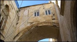 The Ecce Homo arch on the Via Dolorosa in Jerusalem's Old City