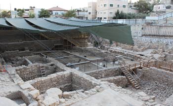 Biblical archaeology excavations at the city of David