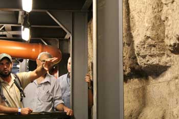 western wall foundations in Jerusale