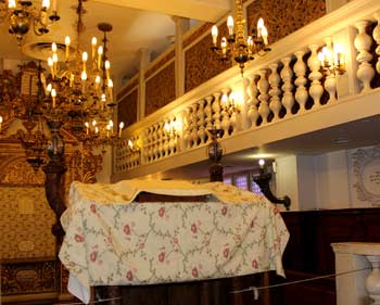 Italian Jews: Conegliano Veneto synagogue at the Nahon Museum of Italian Jewish Art in Jerusalem