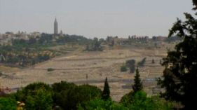 Mount of Olives panorama from the Old City Jerusalem