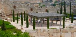 ophel archaeological gardens at the foot of Jerusalem temple mount