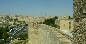 Jerusalem seen from the Ramparts of the Old City