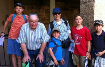 Family on Jerusalem Scavenger Hunt