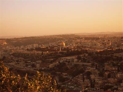 Jerusalem panorama from Mt of Olives