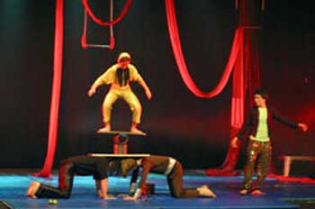 acrobats at Israel Festival in Jerusalem