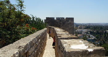 the ramparts of Jerusalem's Old City