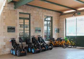 Segways and bikes at the First Train Station, Jerusalem